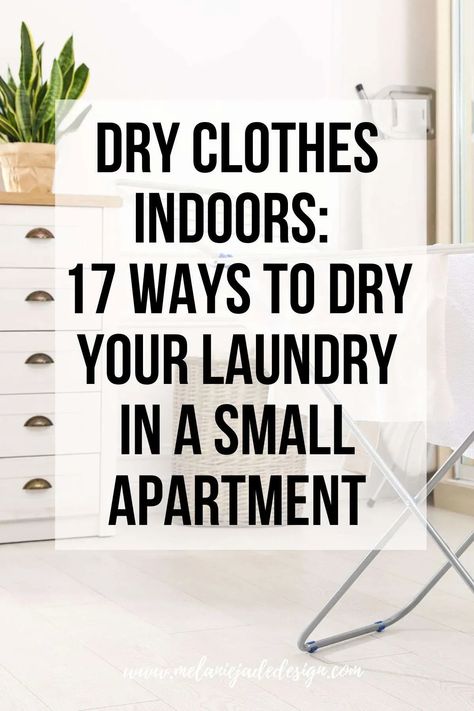 Struggling to dry your clothes in a cramped apartment? 🏢🧺 Here are 17 ingenious solutions to maximize your space and dry your laundry indoors! Say goodbye to damp clothes and hello to clever apartment hacks. Check it out! 💡👚 #SmallApartmentIdeas #LaundryHacks #IndoorDrying Dry Clothes Indoors, Hang Dry Clothes, Indoor Clothes Lines, Small Space Clothing Storage, Cramped Apartment, Hanging Clothes Drying Rack, Apartment Laundry, Narrow Laundry Room, Hanging Washing