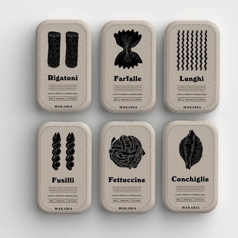 Dieline on Instagram: "Pasta Concept Makaria Uses Upcycled Wheat Waste For Packaging Designed By Alvaro Garcia"