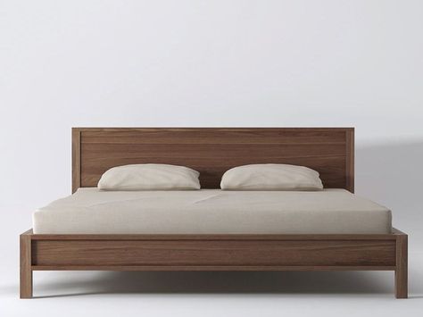 King Size Bed Designs, Wooden King Size Bed, Bed Mattress Sizes, Letto King Size, Simple Bed Designs, Solid Bed, Cama King Size, Bedside Table Design, Simple Bed