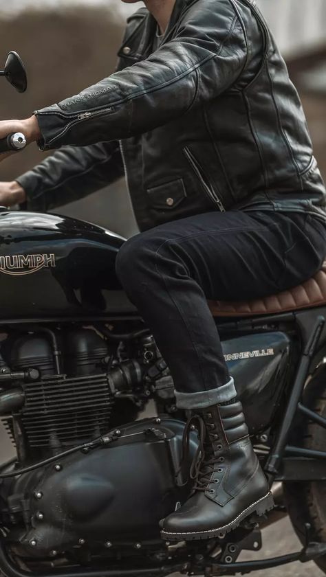 Gear | Freddie Dobbs Man Biker Style, Biker Man Outfit, Leather Jacket Fashion Men, Male Biker Outfit, Biker Gear For Men, Motorbike Outfit Men, Men Motorcycle Outfit, Cafe Racer Style Men, Biker Men Outfit