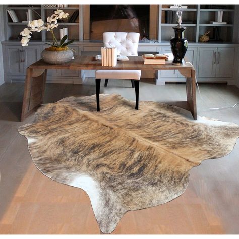 LIGHT BRINDLE Real Natural Cowhide Rug Area Rugs. These cowhides are selected from the best Top 10% grade A cows in Brazil. Brazil is famous for its cattle and the way they make Cowhide Area Rugs. The process of making cowhide area rug is a long process with hands on labor. The masters that make these cowhides they treat each cowhide differently for the end results to be a shiny long-lasting use Cowhide area rug. Each cowhide is different be proud of the cowhide that you received. Each cowhide i High End Design, Hide Rug, Cowhide Rug, Brown Area Rug, Cow Hide, Cow Hide Rug, Brown Area Rugs, Online Home Decor Stores, Indoor Rugs