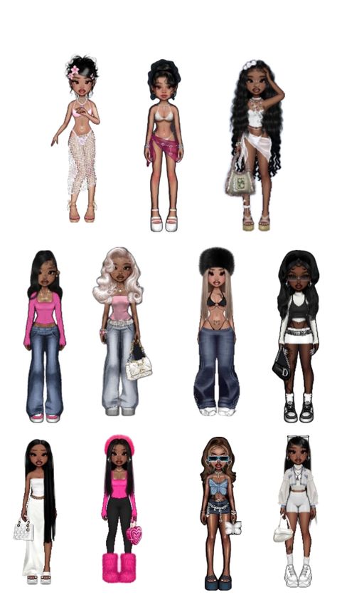 Y2k Baddie Outfits, Bratz Doll Outfits, Imvu Outfits Ideas Cute, Bratz Inspired Outfits, Fashion Gal, Cute Nike Outfits, Baddie Outfits Ideas, Cute Lazy Day Outfits