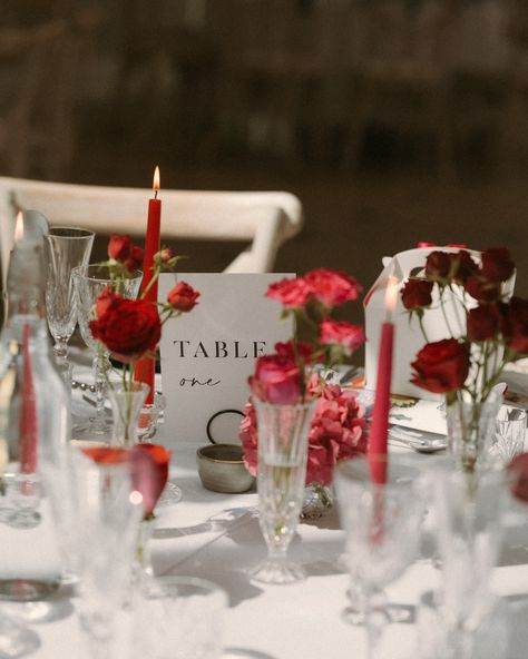 Chelcie & Darren’s pink & red drenched day at @rockbeare_manor_ If you’re thinking of stepping out of the neutral trap, take this as your sign! I’ll obsess over the pallet foreverrrrrr. 🌸 Suppliers - @rockbeare_manor_ @seanhodge_weddingfilms @natalienicholsbridal @sophiewhitemua @bridesatwaterfieldsexeter @pumpkinandpye @rhcreativestudios @tuxfizz @pick_emma Red And White Flowers Aesthetic, Cherry Red Wedding Theme, Red Accent Wedding, Valentine’s Day Wedding, Valentines Theme Wedding, Pink And Red Wedding Theme, Rockbeare Manor, Big Blowout, Red And Pink Wedding