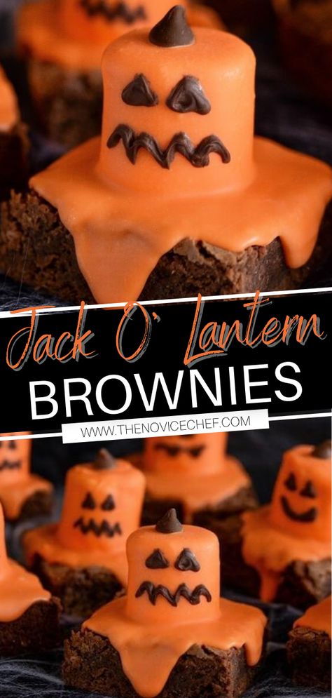 Brownies For Halloween, Party Dinners, Adorable Desserts, Pasteles Halloween, Halloween Deserts, Halloween Brownies, Dessert Halloween, Postres Halloween, Recetas Halloween