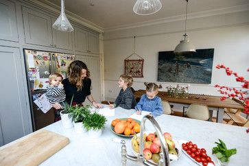 Courtney Adamo London, Courtney Adamo, Transitional Laundry Room, House Renovation Projects, Room London, Fixer Upper Style, Family Kitchen, Busy Family, House Renovation