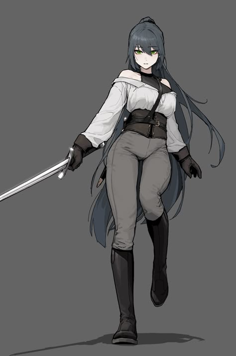 Dark Gray Hair, Emerald Eyes, Female Character Concept, Female Knight, Knight Art, 판타지 아트, Fantasy Inspiration, 영감을 주는 캐릭터, Female Character Design