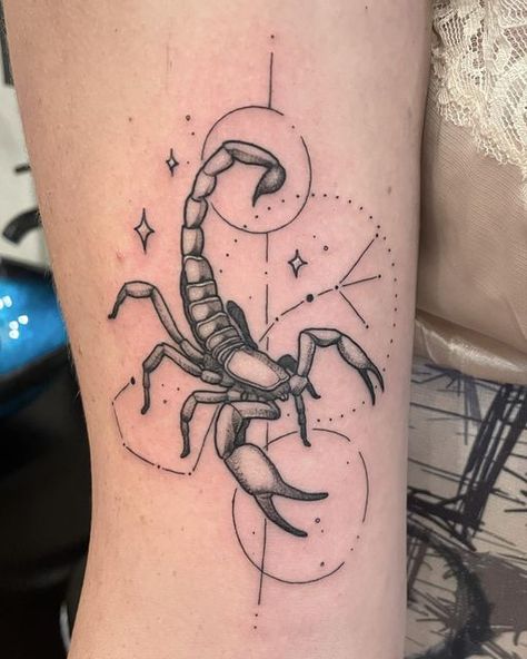 Scorpion Arm Tattoo, Scorpion Tattoo Design For Women, Scorpio Tattoo Design, Scorpion Tattoo Feminine, Side Body Tattoos, Scorpion Tattoos, Happy Early Birthday, Birthday Tattoo, Scorpio Tattoo