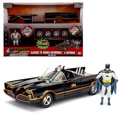 Buy Batman 1966 TV Series Batmobile 1:24 Scale Die-Cast Metal Model Kit with Batman and Robin Figures at Entertainment Earth. Mint Condition Guaranteed. FREE SHIPPING on eligible purchases. Shop now! #Affiliate, , #Sponsored, #Batmobile, #Scale, #Series, #Batman, #TV Batmobile Comic Art, Batmobile Comic, Power Rangers Figures, Metal Model Kits, Batmobile Toy, Batman Beyond Batmobile, The Batman 2004 Batmobile, Batman Collectibles, Batman 1966