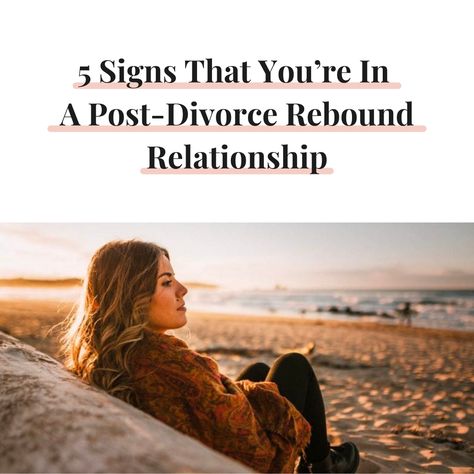 Wondering if your post divorce relationship is real or just a rebound? Stacey Freeman has 5 signs to look out for a post-divorce rebound relationship. Relationships After Divorce, Relationship After Divorce, New Relationship After Divorce, Post Divorce Glow Up, Post Divorce Photoshoot, Dating A Divorced Man, Rebound Relationship, Get Over Your Ex, Divorced Men