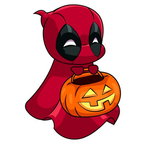 Chibi Deadpool with Unicorn Toy Sticker - Sticker Mania Deadpool Kawaii, Chibi Deadpool, Deadpool Halloween, Deadpool Stickers, Cute Deadpool, Deadpool Drawing, Red Superhero, Deadpool Pikachu, Red Ghost