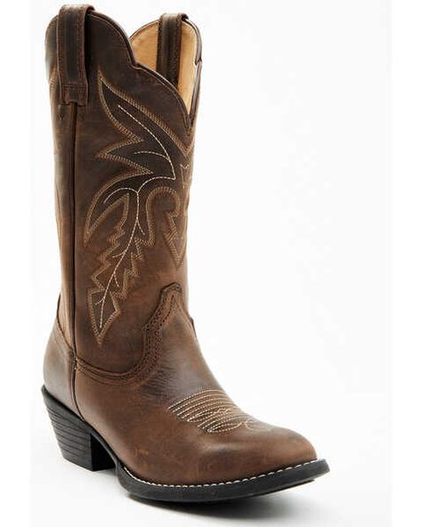 Cowgirl Boots Brown, Western Embroidery, Modern Cowgirl, Womens Cowgirl Boots, Boot Barn, Boots Square Toe, Western Boots Women, Rounded Toe Boots, Cowboy Boots Women