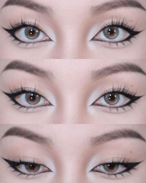 #eyeliner #eyemakeuplook | Instagram Makeup Stencils, Anime Eye Makeup, Mekap Mata, Doll Eye Makeup, Swag Makeup, Eye Makeup Pictures, Ethereal Makeup, Dope Makeup, Eye Makeup Designs