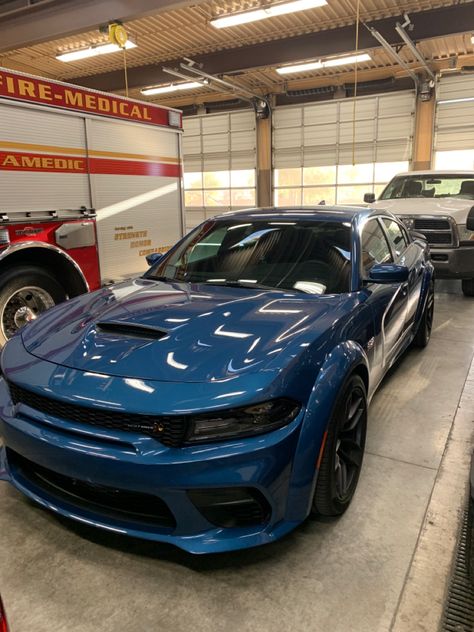 2020 Dodge Charger Widebody Scat Pack Skat Pack Charger, Skat Pack Dodge Charger, Blue Srt Charger, Dodge Charger Widebody Scatpack, Widebody Scat Pack Charger, Doogee Charger Car, 392 Scat Pack Charger, Widebody Charger, Blue Dodge Charger