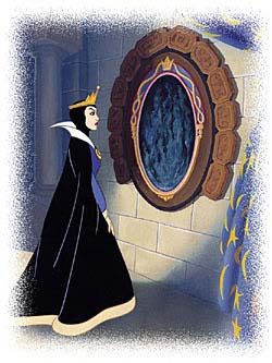 Who hasn't heard the famous quote from the wicked queen in the Disney animated movie, Snow White and the Seven Dwarves? Description from godsheart-heart2heart.blogspot.com. I searched for this on bing.com/images Snow White Mirror, Snow White Evil Queen, Snow White Seven Dwarfs, Sette Nani, The Evil Queen, Snow White Disney, Disney Animated Movies, Magic Mirror, White Magic