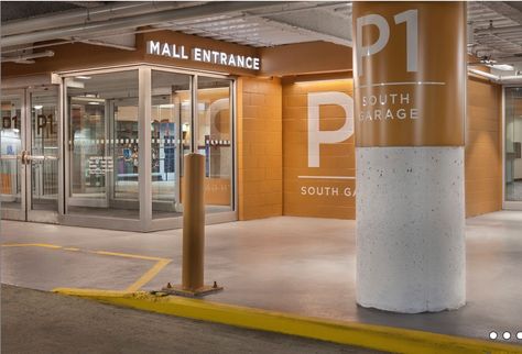 Lobby Entrance Design, Parking Garage Design, Carpark Design, Parking Lot Signage, Parking Signage, Car Park Design, Parking Lot Sign, Parking Building, Park Signage