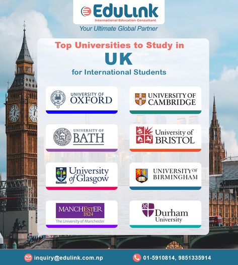 Universities to study for international students in the UK. Best Universities In The World, Studying In Oxford, Studying In Uk, International Students Aesthetic, Uk Universities Aesthetic, Uk College Aesthetic, London University Aesthetic, International Student Aesthetic, Universities In London