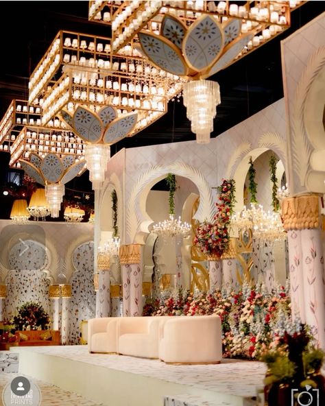 Sufi Wedding Decor, Sufi Theme Wedding Decor, Mughal Theme Wedding Decor, Sufi Decor, Khaleeji Wedding, Engagement Decorations Indian, Banquet Themes, Fairmont Wedding, Indian Outdoor Wedding Decor