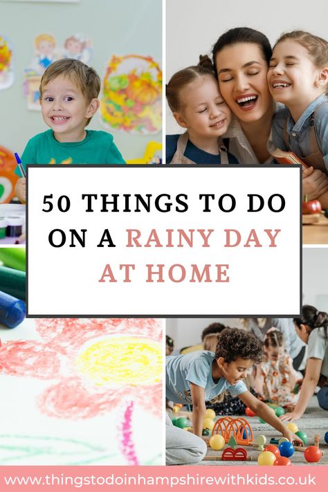 Family Rainy Day Activities, Rainy Day Ideas For Kids, Rainy Day Family Activities, Easy Rainy Day Activities For Kids, Rainy Day Summer Activities, Fun Rainy Day Activities For Kids, Things To Do With Kids On A Rainy Day, Kids Rainy Day Activities, Fun Things For Kids To Do At Home