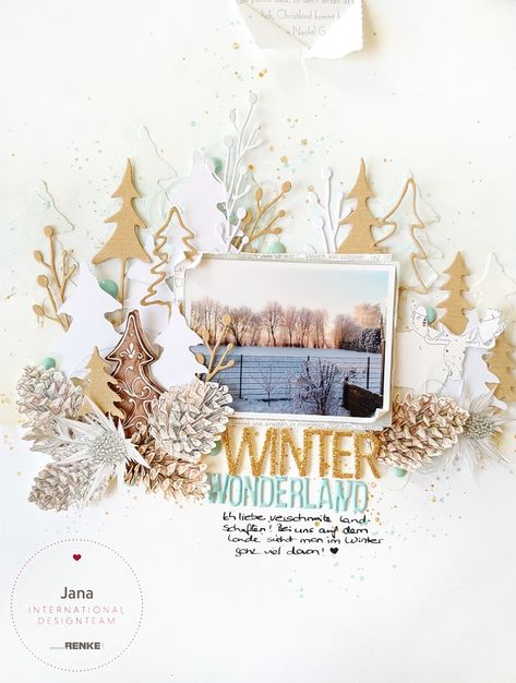 Winter Scrapbook Layouts, Winter Scrapbooking, Christmas Scrapbook Pages, Project Life Scrapbook, Mixed Media Scrapbooking, Christmas Layouts, Christmas Scrapbook, Baby Scrapbook, Scrapbook Page Layouts