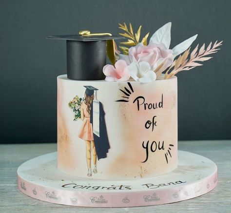 Congrats Cake, 50th Birthday Cake For Women, Graduation Cartoon, Graduation Cake Designs, Modern Birthday Cakes, Graduation Images, Graduation Party Cake, Graduation Party Gifts