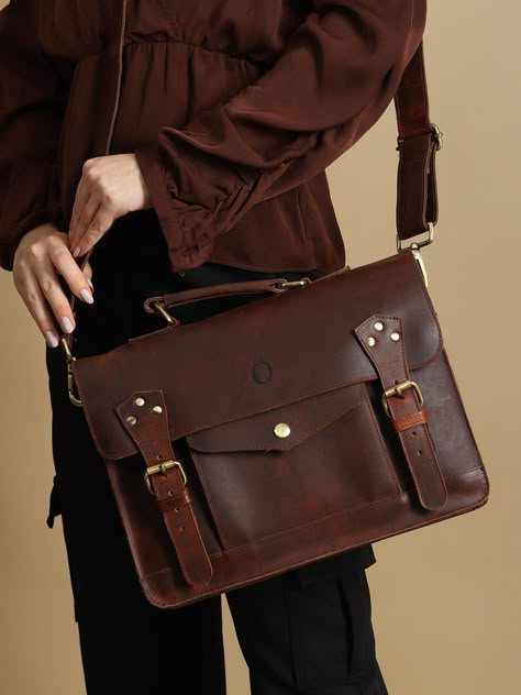 Vintage leather satchel, purse bag with handle, satchel bag, shoulder bag, messenger bag, crossbody bag women's satchel leather, personalised Valentines Day Gifts For Her Experience the pure joy of navigating your day with ease and sophistication using this customized deep brown leather satchel. The leather bag is remarkably small yet roomy, allowing for easy organization of essentials and secure closure with sturdy belt buckles. Celebrate the convenience of not having to search for necessary it Brown Side Bag, Gift Satchel Flap Bag, Vintage Leather Satchel, Vintage Leather Messenger Bag, Leather Gifts For Her, Vintage Messenger Bag, Crossbody Leather Bag, Brown Satchel, Brown Leather Satchel