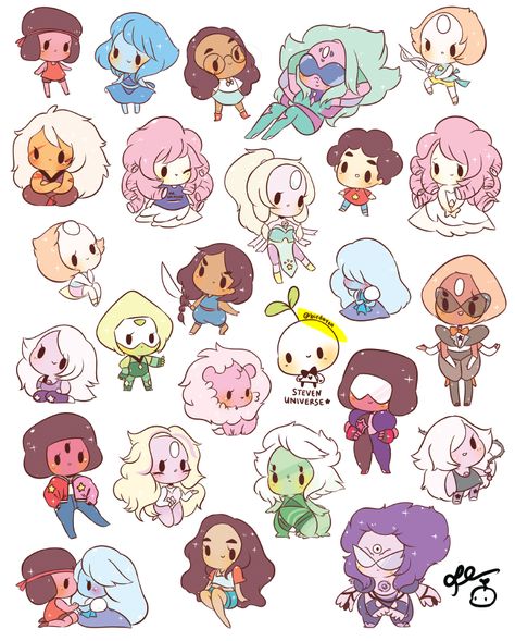 Steven Universe Crafts, Sen Artstyle, 강아지 그림, Steven Universe Gem, Steven Universe Fanart, Universe Art, Space Rock, الرسومات اللطيفة, Cartoon Network