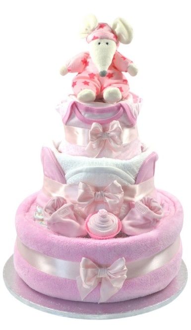 How to make a Nappy Cake Nappy Cake Ideas, Baby Shower Cakes Girl Pink, Cake Hamper, Nappy Gift, Baby Nappy Cakes, Baby Shower Cakes Girl, Nappy Cake, Hamper Gift, Nappy Cakes