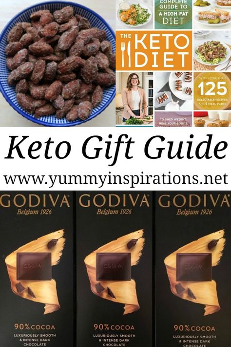 Keto Gift Ideas 2019 – A guide to holiday gifts for your keto friend, family member or for yourself! The gifts could also be combined for a Keto gift basket. #giftideas #giftguide #ketogifts #ketogiftbasket Keto Gift Basket Ideas, Keto Box Ideas, Keto Snack Box Ideas, Keto Nuts List, Clean Keto Shopping List, Simply Keto, Keto Gift, Care Basket, Keto Shopping List