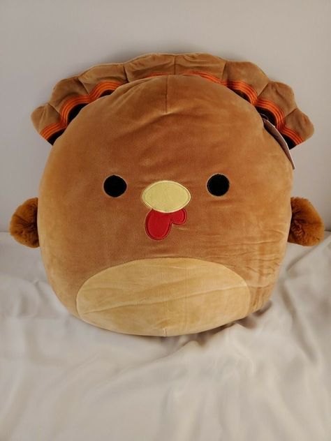 Brown Squishmallow, Cute Squishies, Garlic Mashed Potatoes, Foster Family, Garlic Mashed, Gobble Gobble, Kawaii Plush, Pets For Sale, Cuddly Toy