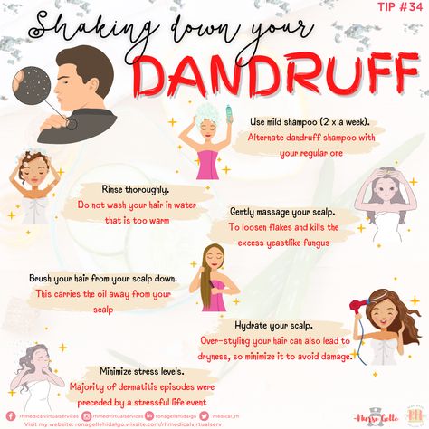 #asimplereminderfromNurseGelle  
#dandruffcontrol 
#dandruffproblem 
#Dandruff  
#dandruffproblems  
#haircaretips Dandruff Shampoo, Itchy Scalp, Mild Shampoo, Dandruff, Hair Care Tips, Stay Healthy, Dead Skin, How To Stay Healthy, Health Tips