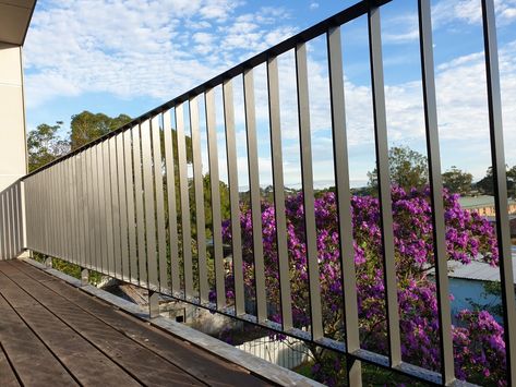 Flat Bar powder coated balustrade in Monument Flat Bar Railing, Bar Railing, Bar Rail, Fence Screening, Rail Fence, Railing, Powder Coated, Fence, Monument