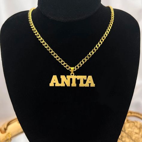 ✨ Name it, wear it, flaunt it! ✨ Introducing our Custom Name Necklace for Men & Women, Personalized Jewelry to make every moment UNFORGETTABLE. With a stunning 14mm Cuban Chain in Stainless Steel, 14k Gold, & Silver Plated options. Ready to shine like never before? Click here: https://nuel.ink/NAxNjU for more details or to buy! 😘😍#PersonalizedGifts #Jewelry #IcedOut Name Necklace For Men, Mens Necklace Personalized, Pendants For Men, Jewelry To Make, Name Necklaces, Custom Name Necklace, Necklace For Men, Mens Pendant, Men's Necklace