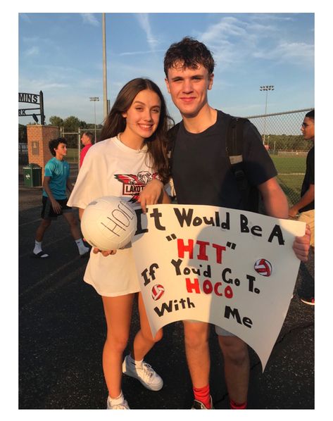 Field Hockey Homecoming Proposals, Hoco Volleyball Proposals Ideas, Volleyball Hoco Posters, Volleyball Related Hoco Proposals, Volleyball And Football Hoco Proposals, Cute Ways To Ask Your Gf To Hoco, Hoco Poster Ideas Volleyball, Homecoming Volleyball Proposals, Volleyball Hoco Proposals Ideas