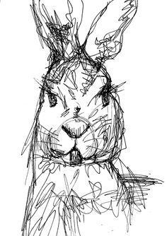 Ink Drawing, Loose Style, Idea, Scribble Drawing, Drawing Illustration, Rabbit Sketch, Illustration Design, Line Drawing, Boy Atlas Drawing, Chiara Bautista, Scribble Art, Tinta China, Rabbit Art, Gesture Drawing, Ink Drawings, Pen Art, Ink Pen Drawings