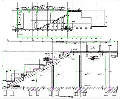 Architecture Auditorium, Theatre Section, Theater Plan, Section Plan, Plan And Elevation, Skatepark Design, Building Details, Church Building Design, Theater Architecture