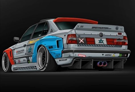 E36 Livery, Bmw Cartoon, Bmw M30, Need For Speed Heat, Custom Mercedes, Car Brands Logos, Bmw Design, Bmw Art, Bmw E34