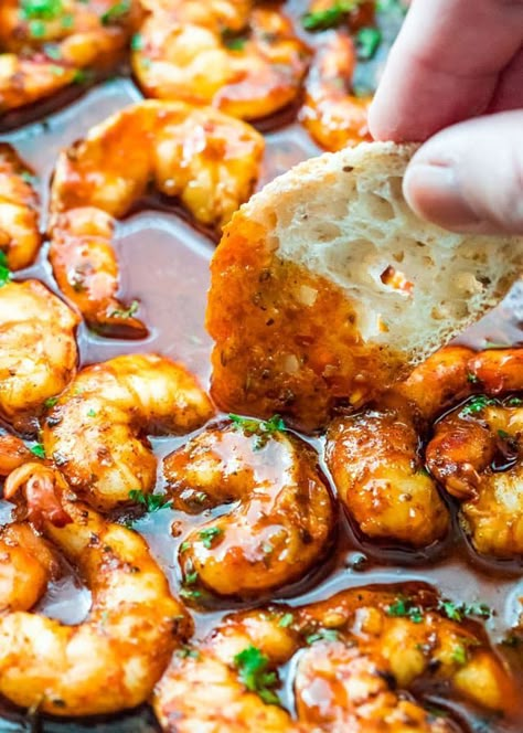 New Orleans Shrimp, Baked Shrimp Recipes, Spicy Shrimp Recipes, Recipe Shrimp, New Orleans Recipes, Dinner Pasta, Spicy Appetizers, Shrimp Recipes Healthy, Shrimp Recipes For Dinner