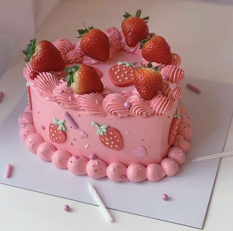 #sweets #desserts #sobremesa #doces #cake #bolo Pink Cakes, Forest Room, Colour Themes, Pretty Dessert, Cake Inspo, Cute Baking, Pretty Backgrounds, Bday Cake, Pretty Birthday Cakes