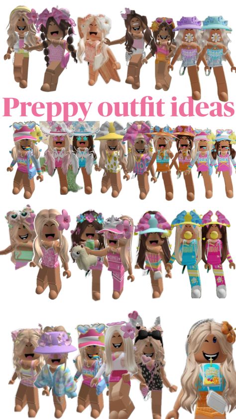 Adopt Me Outfits, Preppy Adopt Me, Preppy Outfit Ideas, Preppy Roblox, Kawaii Emo, Preppy Decal, Adopt Idea, Cute Christmas Outfits, Cute Outfit Ideas