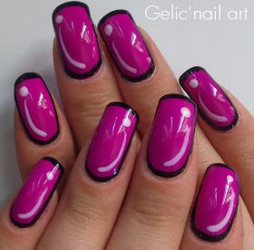 Glamrdip Colours, Outline Nails, Hands Nails, Plum Nails, Pop Art Nails, Cartoon Nails, Book Cartoon, Funky Nail Art, Art Deco Nails