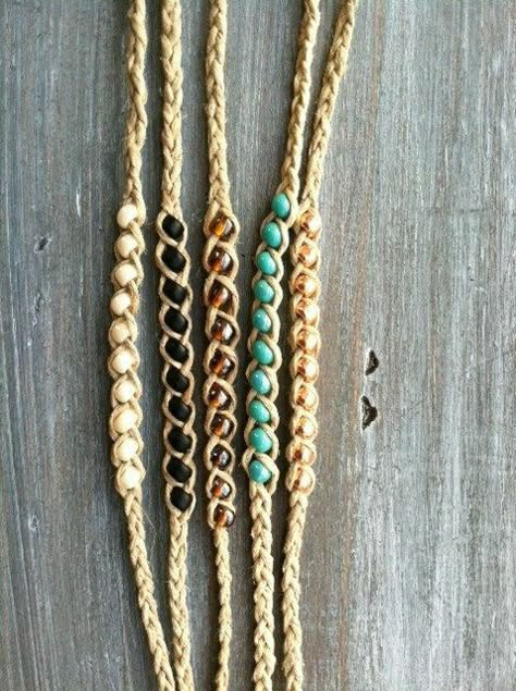 H Diy Armband, Hemp Jewelry, Diy Braids, Hemp Bracelets, Friendship Bracelets Diy, Bracelet Tutorial, Bracelet Crafts, Diy Schmuck, Bijoux Diy