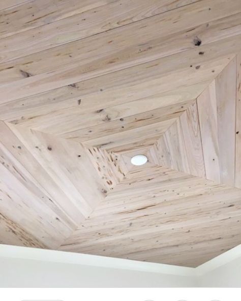 Bleached cypress Picky Cypress Ceiling, Pecky Cypress Ceilings, Cypress Ceiling, Wood Ceiling Panels, White Washed Pine, Pocket Office, Pecky Cypress, Bleached Wood, Bedroom Redo