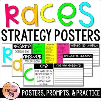 Races Strategy, Restate The Question, Races Writing Strategy, Race Strategy, 4th Grade Language Arts, Race Writing, Text Evidence, 2nd Grade Teacher, Writing Strategies