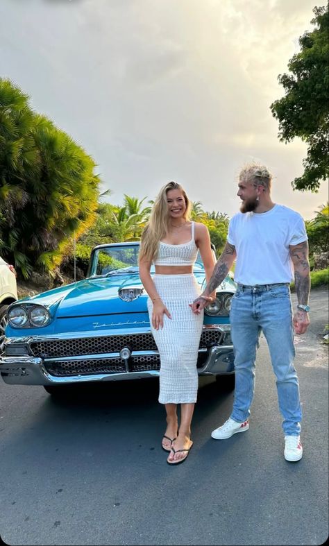 Jake Paul living his best dream love story with his current girlfriend before the fight in his classic car. 💯💕❗️ #jake #jakepaul #pinterest #ideas #love #dreamcar Jack Paul, Jake Paul, Pinterest Ideas, Family Lifestyle, Classic Car, Youtubers, Dream Cars, Love Story, Classic Cars