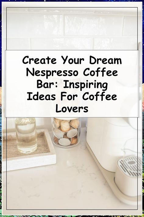 Transform your home into a coffee lover's paradise with our inspiring Nespresso coffee bar ideas. Discover creative ways to set up your dream coffee station, from stylish organization tips to unique decor elements that enhance your brewing experience. Whether you have a small space or a dedicated area, these ideas will elevate your coffee rituals and impress your guests. Start your journey to the perfect Nespresso coffee bar today! Nespresso Coffee Station Aesthetic, Small Apartment Coffee Bar, Nespresso Pod Organization, Nespresso Organization, Coffee Bar Set Up, Coffee Pod Storage Ideas, Nespresso Coffee Station Ideas, Small Coffee Station Ideas, Nespresso Bar