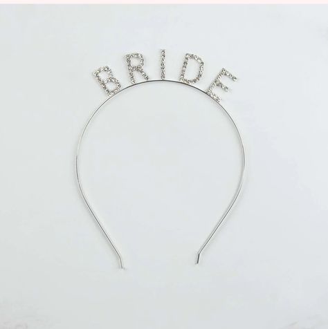 https://www.shopstagandhen.com/products/blingy-bride-headband?variant=40640216891503 Bride Crown Bachelorette, Bohemian Hair Accessories, Bride To Be Balloons, Floral Tiara, Pearl Hair Vine, Bride Crown, Bride Headband, Hair Accessories Boho, Silver Headband