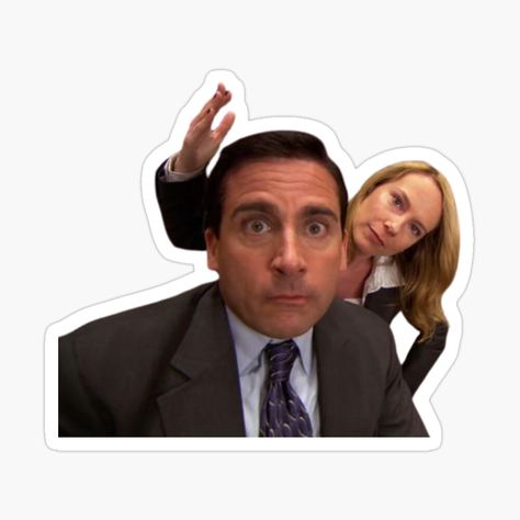 Get my art printed on awesome products. Support me at Redbubble #RBandME: https://www.redbubble.com/i/sticker/Michael-and-Holly-The-Office-meme-by-rovan-hamdy/153892399.EJUG5?asc=u Office Stickers Printable, The Office Stickers Printable, Holly The Office, Michael And Holly, Office Stickers, Friends Stickers, The Office Stickers, Sticker Inspo, Office Birthday