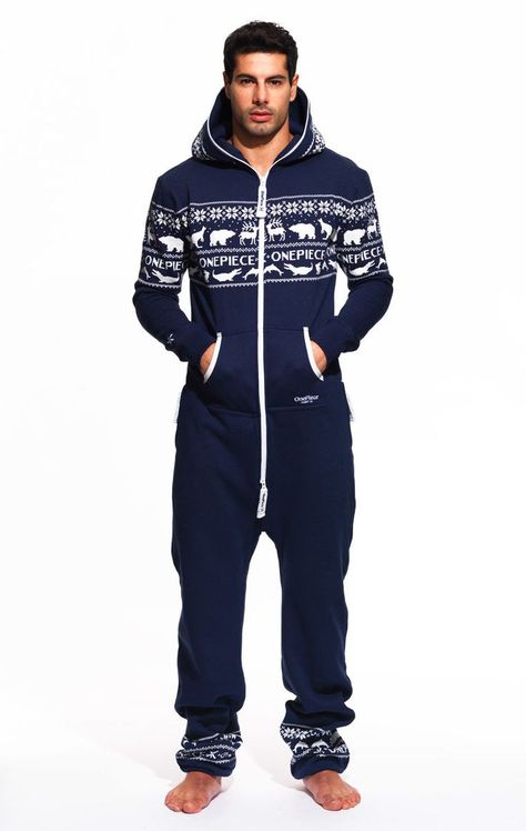 @OnePiece Snowball Navy: Polo Clothes, Onepiece Jumpsuit, Mens Onesie, Pajama Outfit, Pajama Outfits, Onesie Pajamas, Mens Sleepwear, Sleep Wear, Mens Fashion Classy