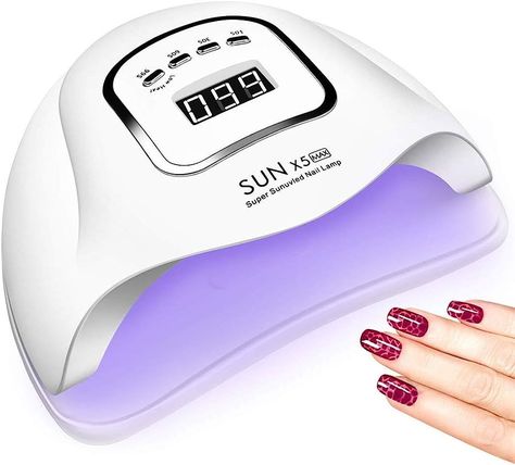 UV LED Nail Lamp 150W, Professional Nail Dryer Gel Polish Light, UV Nail Light With 4 Timer Setting, Nail Polish Curing Gel LED Dryer, Professional Nail Art Tools With Automatic Sensor, LCD Display : Amazon.co.uk: Beauty Nail Polish Dryer, Nail Equipment, Gel Toe Nails, Nail Dryers, Uv Nail Lamp, Manicure Gel, Professional Nail Art, Smart Auto, Uv Nails