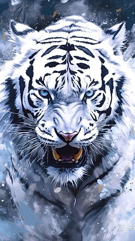 Tiger Spirit Animal, Snow Tiger, Tiger Photography, Tiger Images, Wild Animal Wallpaper, Tiger Artwork, White Tigers, Lion Photography, Tiger Wallpaper